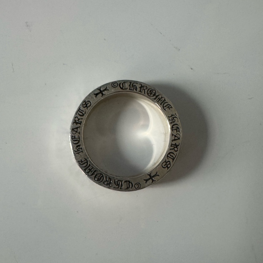 Chrome Hearts Sterling Silver Spacer Ring 925 2002 Size 7.5